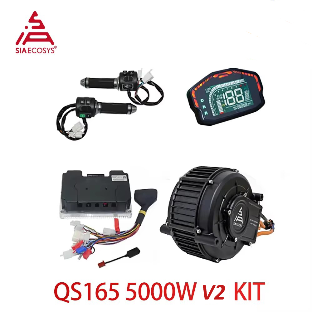 QS165 V2 5000W 72V Kit Motor P - Mid Drive Motor Kit 72V 5000W ulasan dan harga